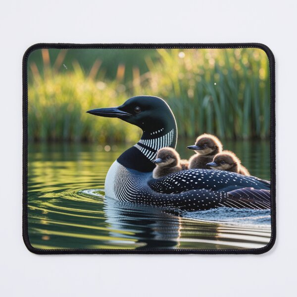 Item preview, Baby Loons Riding on the Back of the Mother Loon  designed and sold by My Beautiful Healing Art.