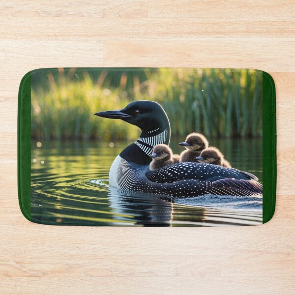 Item preview, Baby Loons Riding on the Back of the Mother Loon  designed and sold by My Beautiful Healing Art.