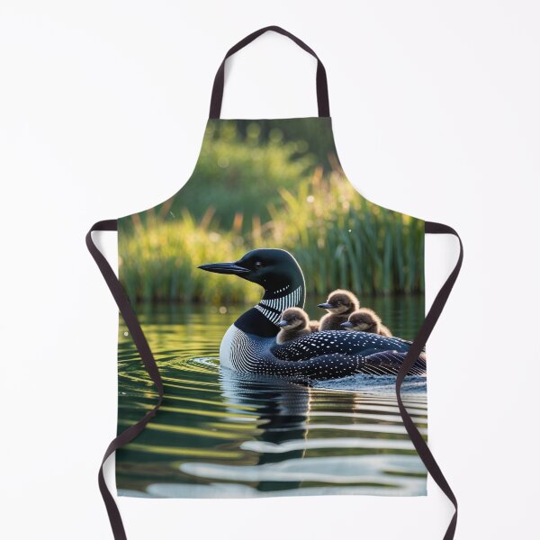 Item preview, Baby Loons Riding on the Back of the Mother Loon designed and sold by My Beautiful Healing Art.