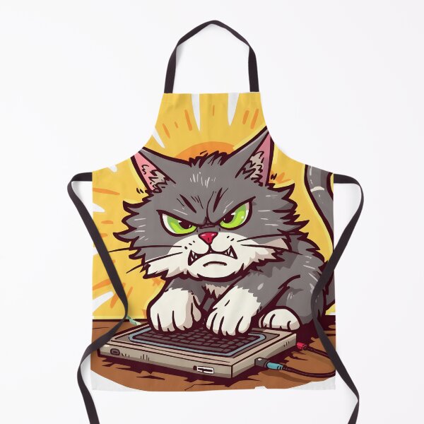 Item preview, Mad Coding Kitty designed and sold by ArtsyWishesShop.