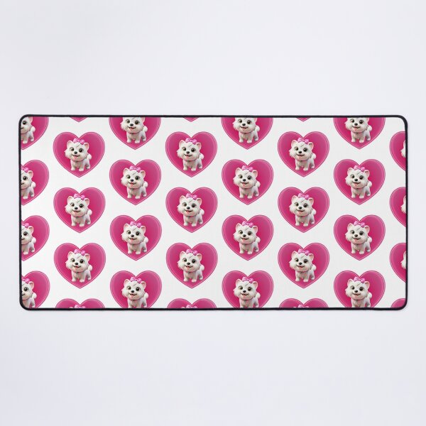 Item preview, Cute White Puppy in Heart designed and sold by Art-Arcade6.