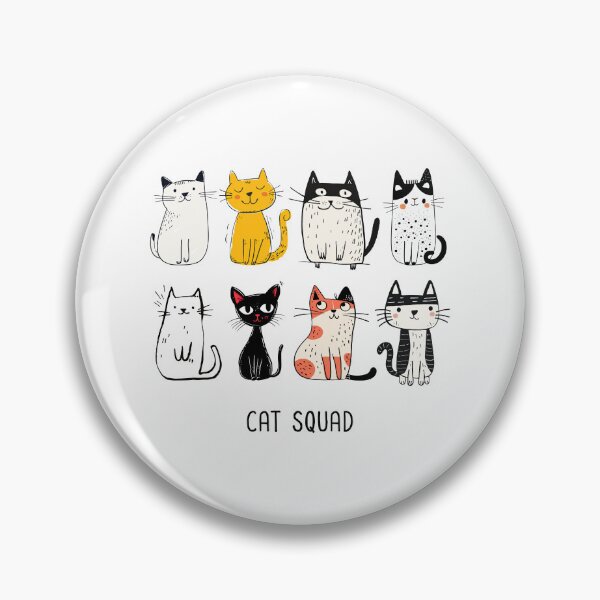 Item preview, Cat Squad – Cute Funny Cats Illustration designed and sold by cybersilverhand.