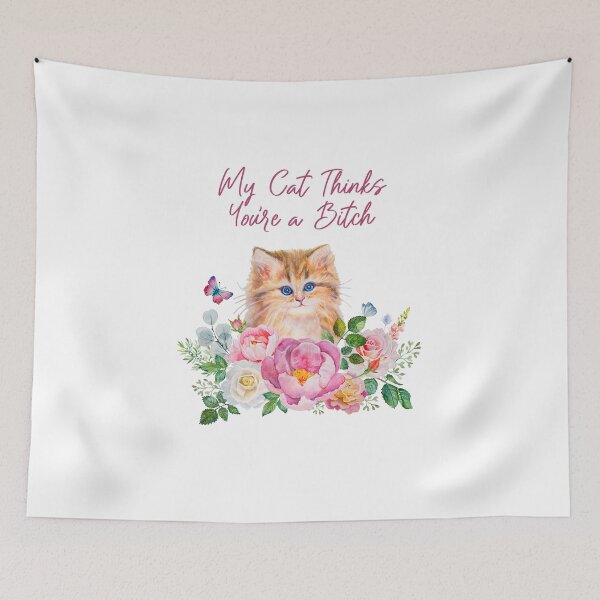 Item preview, My Cat Thinks You're a Bitch (Fancy) designed and sold by Whisker Me This.