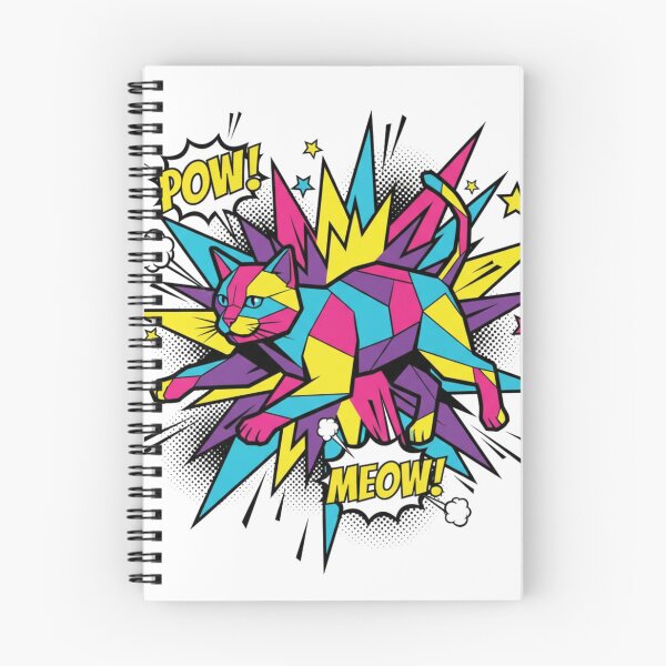 Item preview, Pop comic style exploding cat designed and sold by bsbd-action.