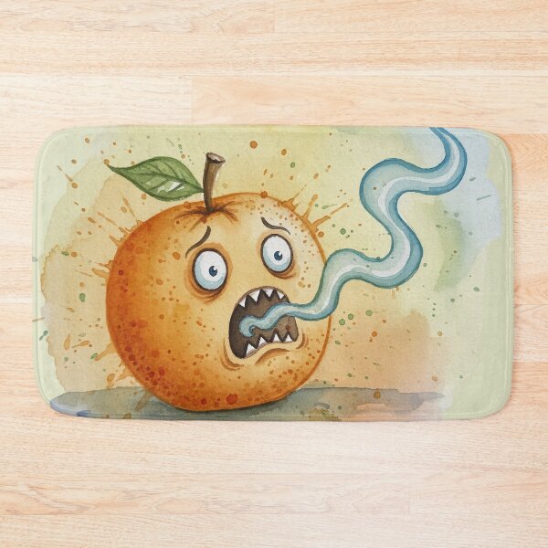 Item preview, Scared orange in watercolor designed and sold by Mandarinaut.