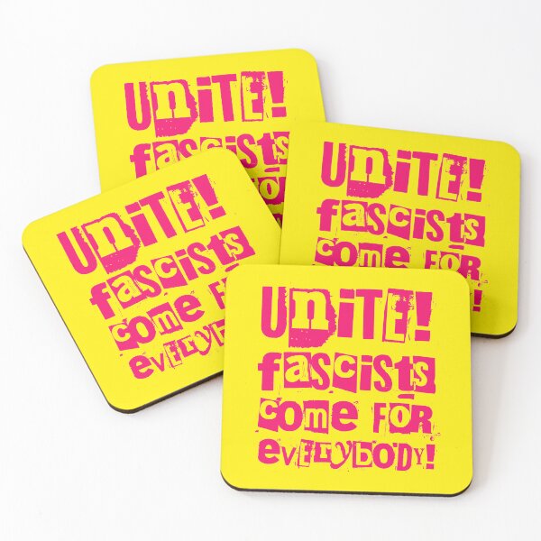 Item preview, Unite! Fascists come for everybody! (hot pink) designed and sold by Thelittlelord.