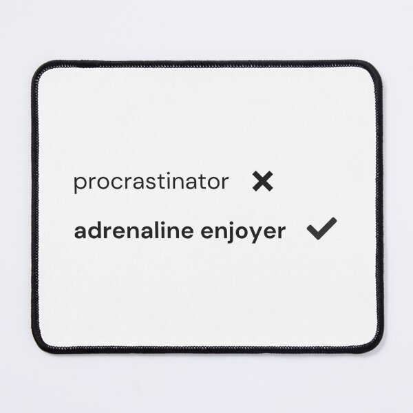 Item preview, Procrastinator Funny Quote Typography Design designed and sold by VibeCheckArt.