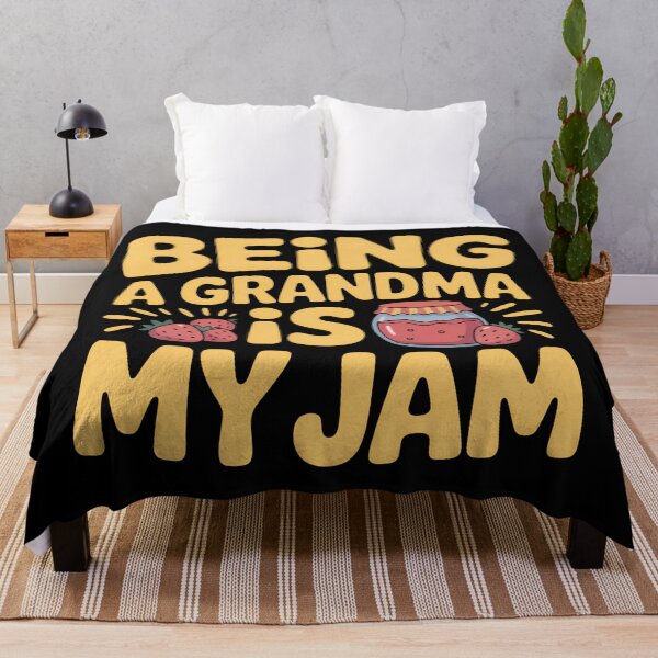 Item preview, Being a Grandma Is My Jam – Bold Text with Cute Jam Jar Illustration designed and sold by VividOrganica.