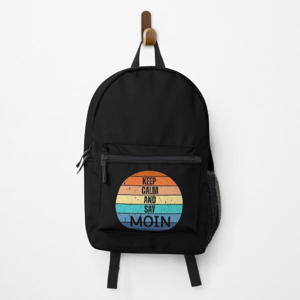 Item preview, Keep Calm and Say MOIN – Retro Sunset North German Design designed and sold by Fies-und-Fein.