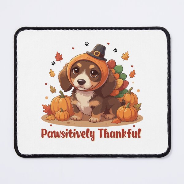 Item preview, Pawsitively Thankful Dachshund Thanksgiving Cute Fall designed and sold by The Real Life Symphony.