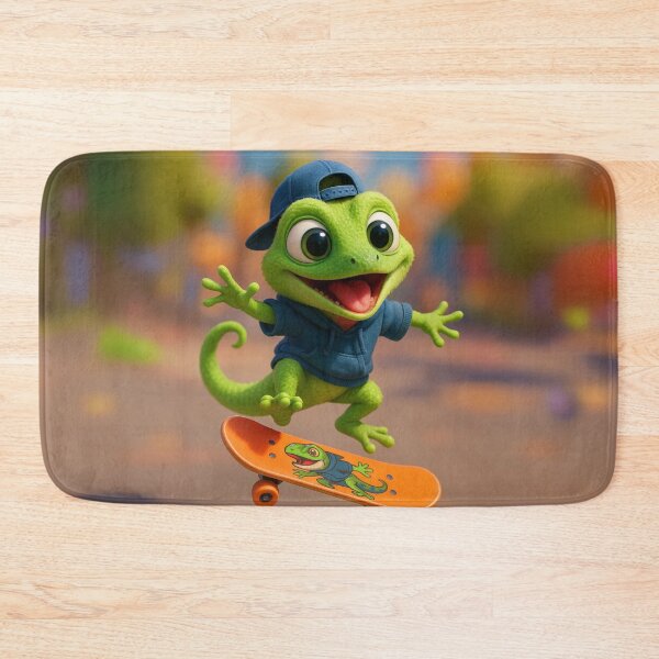 Item preview, Skater Green Anole Lizard designed and sold by Sillytoe.