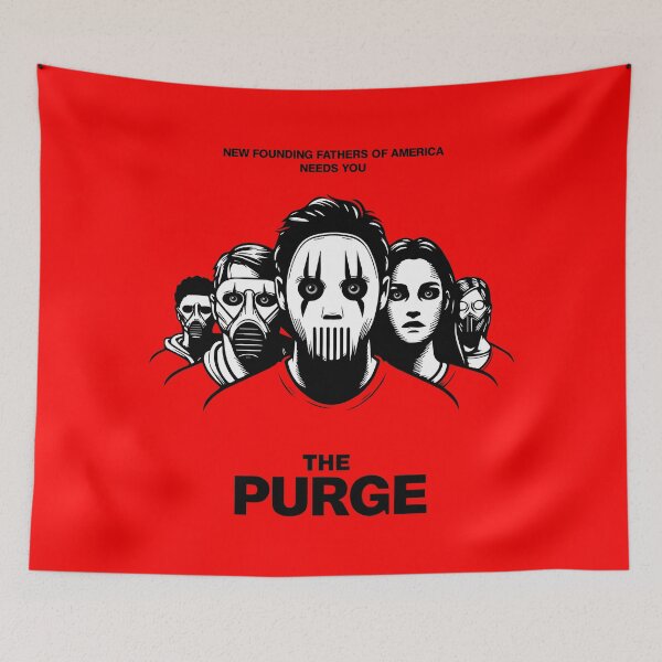 Item preview, The Purge Minimalist Poster designed and sold by ArtFactoryAI.
