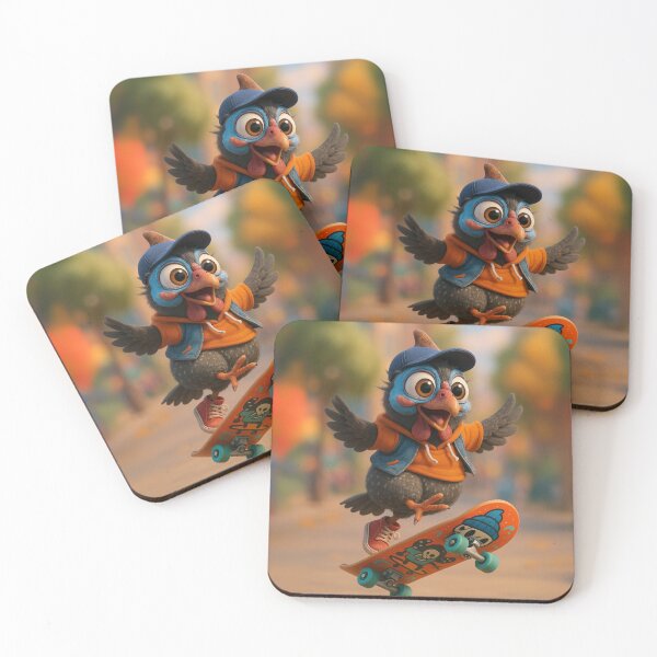 Item preview, Skater Guinea Fowl designed and sold by Sillytoe.