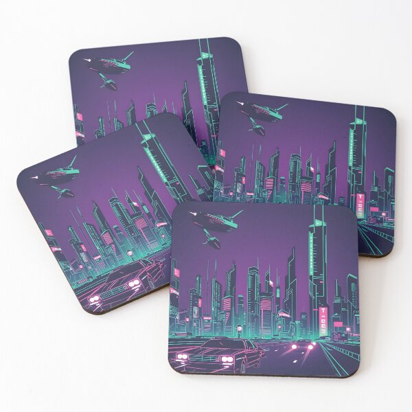 Item preview, Cyberpunk City Glow designed and sold by ArtsyWishesShop.