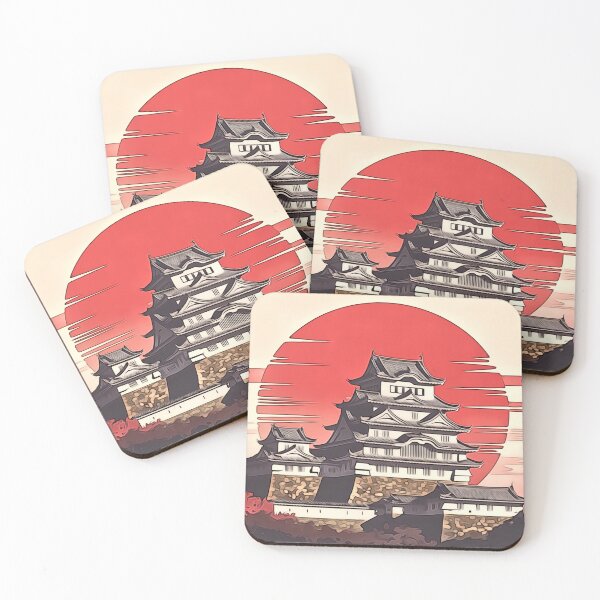 Item preview, Hemiji Castle Japan Sumi-e Abstract  designed and sold by chateauxstudios.