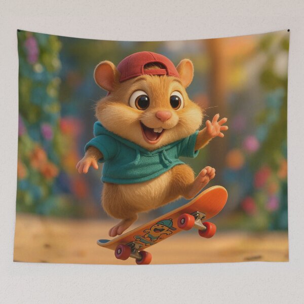 Item preview, Skater Hamster designed and sold by Sillytoe.