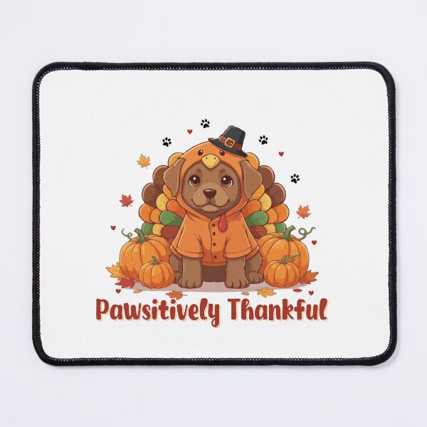 Item preview, Pawsitively Thankful Brown Labrador Retriever Thanksgiving Cute Fall designed and sold by The Real Life Symphony.
