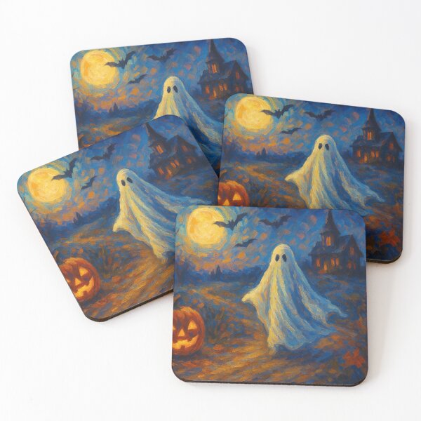 Item preview, Ghost Under the Moonlit Sky Jigsaw designed and sold by ArtComixHaven.