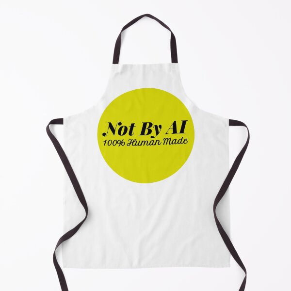 Item preview, Not by AI - minimalistic typographic design with a neon touch :) designed and sold by WearTheTexts.