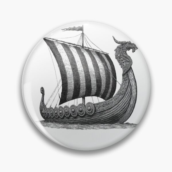 Item preview, Viking Drakkar – Norse Longship designed and sold by AlexLineArt.