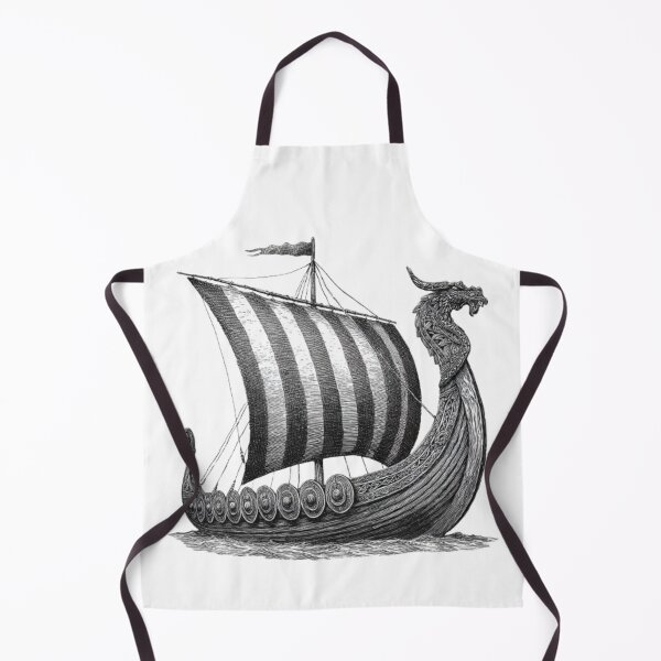 Item preview, Viking Drakkar – Norse Longship designed and sold by AlexLineArt.