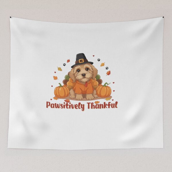 Item preview, Pawsitively Thankful Briard Thanksgiving Cute Fall designed and sold by The Real Life Symphony.