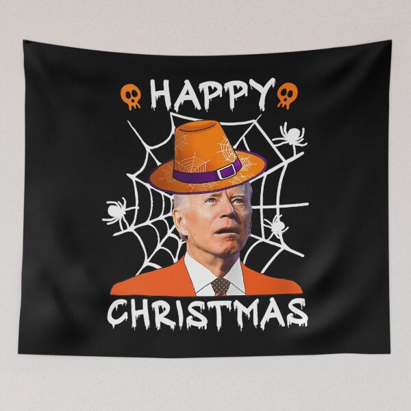 Item preview, Happy Christmas anti Joe Biden Funny Halloween 2023 Pumpkin 		 designed and sold by arleetiiuc.