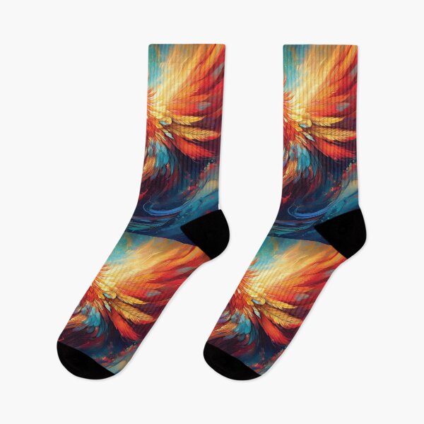 Item preview, Mythical Phoenix Rising in Blue and Red Flames designed and sold by MDKey DESIGN.