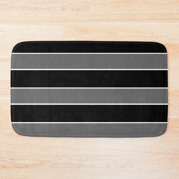 Item preview, Black and White Sketchy Stripes Dark Pattern designed and sold by patternsoup.