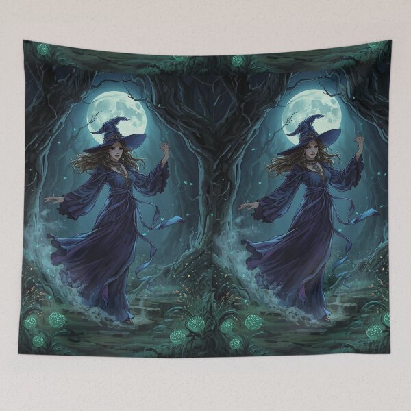 Item preview, Mystical Moonlit Forest Witch Dance designed and sold by Pigmentra.