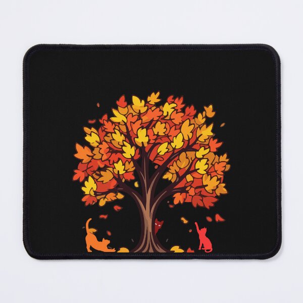 Item preview, Cat Leaf Fall Tree designed and sold by Sparkofart07.