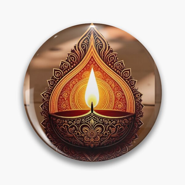 Artikelvorschau, Elegantes Diwali Diya – Aufwendige Mandala-Lampenkunst entworfen und verkauft von Kruti Collection.