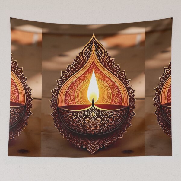 Item preview, Elegant Diwali Diya – Intricate Mandala Lamp Art designed and sold by Kruti Collection.