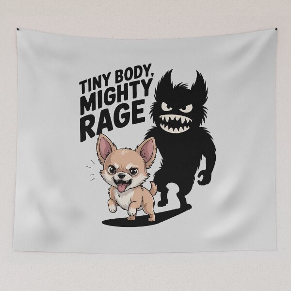 Item preview, Tiny Body Mighty Rage Chihuahua Dog designed and sold by BlizzStyle.