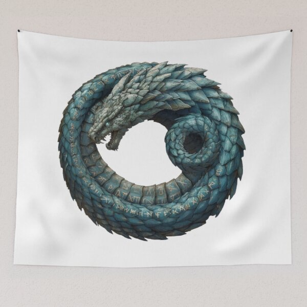 Item preview, Jörmungandr – Norse World Serpent designed and sold by AlexLineArt.