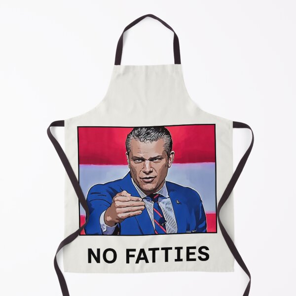 Item preview, No Fatties Funny Pete Hegseth Military Speech designed and sold by MomofDom67.