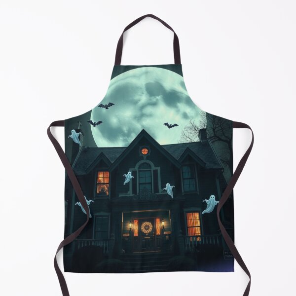 Item preview, Haunted Vibes – Neon Haunted House Halloween designed and sold by MysticOMG.