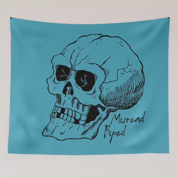 Item preview, skull logo designed and sold by misreadbiped.