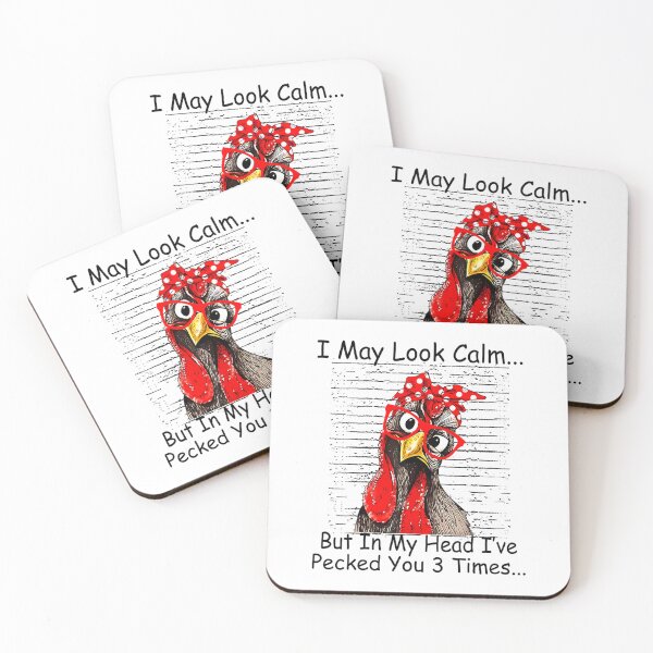 Item preview, I May Look Calm But In My Head Ive Pecked You 3 Times 		 designed and sold by pestilamirst.