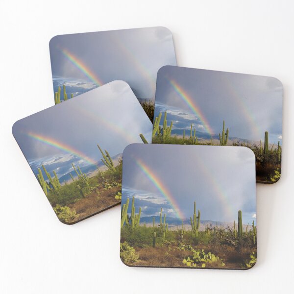 Item preview, Amazing Saguaro Cacti Rainbow  designed and sold by simonjayphotos.