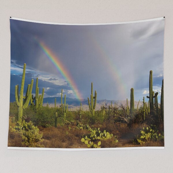 Item preview, Amazing Saguaro Cacti Rainbow  designed and sold by simonjayphotos.