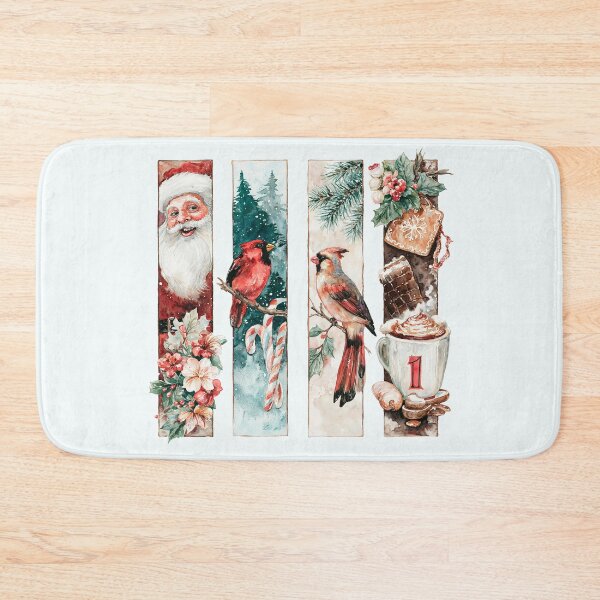 Item preview, Festive Santa and Cardinal Holiday Bookmark Set designed and sold by Anastasiia Yurevych.