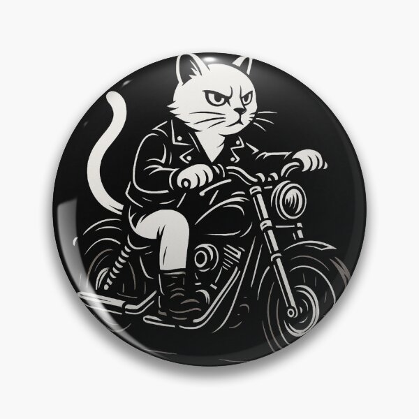 Item preview, Rock-Lifestyle Biker Cat! ??? designed and sold by WeLoveCatss.