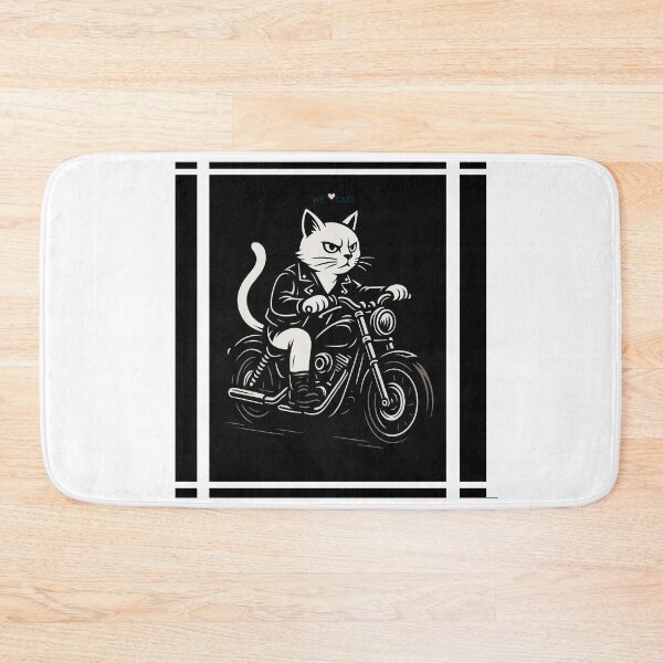 Item preview, Rock-Lifestyle Biker Cat! ??? designed and sold by WeLoveCatss.