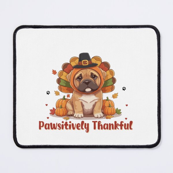 Item preview, Pawsitively Thankful Bullmastiff Thanksgiving Cute Fall designed and sold by The Real Life Symphony.