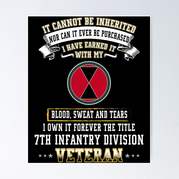 Item preview, Forever The Title 7th Infantry Division Veteran Day Xmas 		 designed and sold by rotiliciobanf.