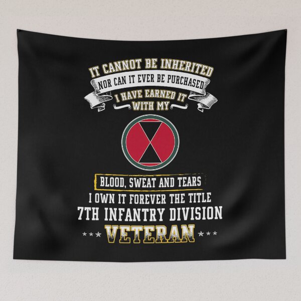 Item preview, Forever The Title 7th Infantry Division Veteran Day Xmas 		 designed and sold by rotiliciobanf.