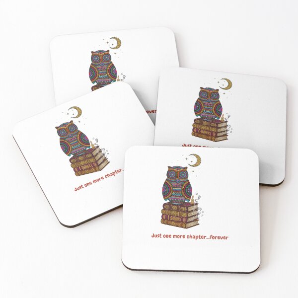 Item preview, Ghostly Bookish Owl - Handmade Mandala Dot Art designed and sold by DotsNSoul.