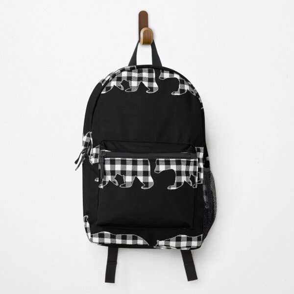 Artikelvorschau, Schwarz-weißer Buffalo Plaid Bear Weihnachtspyjama entworfen und verkauft von tolkeoibohe.