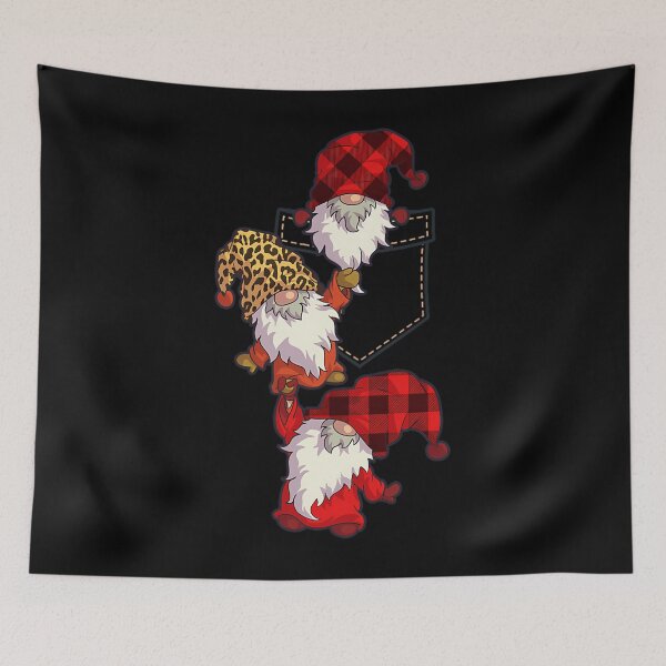 Item preview, Christmas Gnome in Pocket 	 Buffalo Plaid Gnome Lover 		 designed and sold by lyrouyolwao.